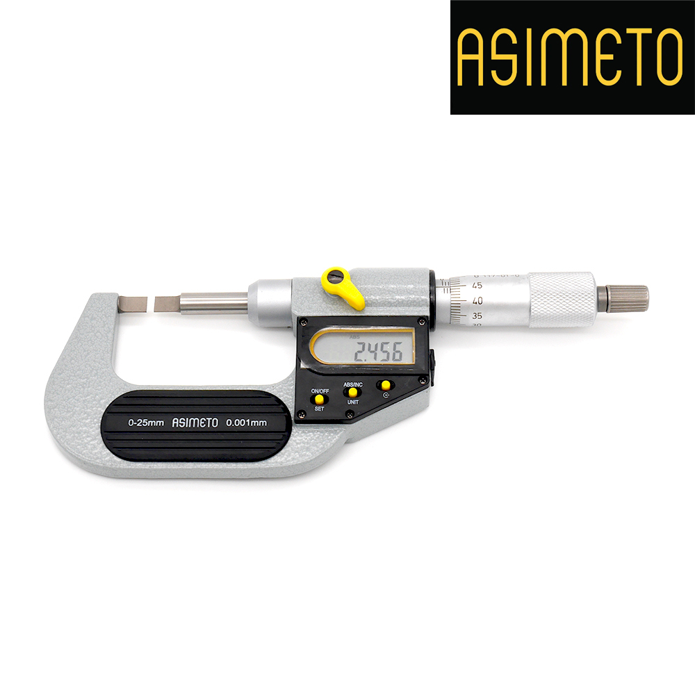 Asimeto ดิจิตอลไมโครมิเตอร์ปากแบน Digital Blade Micrometer 025 มม