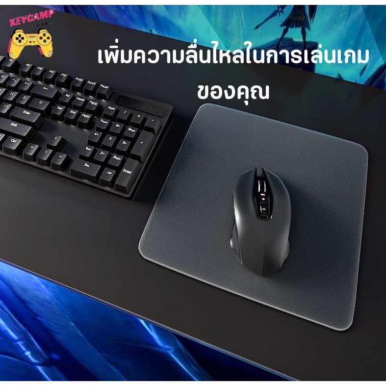 พร้อมส่ง-แผ่นรองเม้าส์แบบกระจก-ที่รองเม้าส์แบบกระจก-glass-mousepad