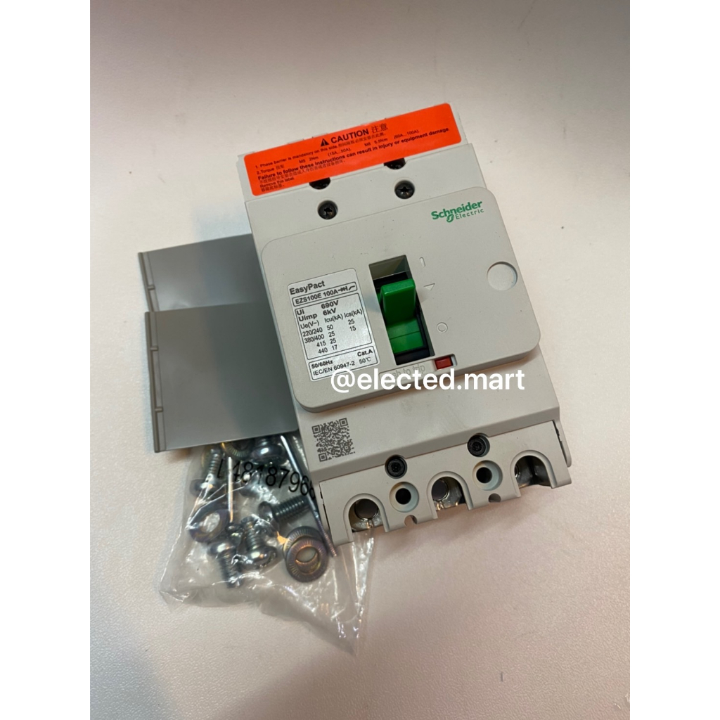 เมนเบรคเกอร์-mccb-3p-100a-schneider-ezs100e3100-ของแท้-100