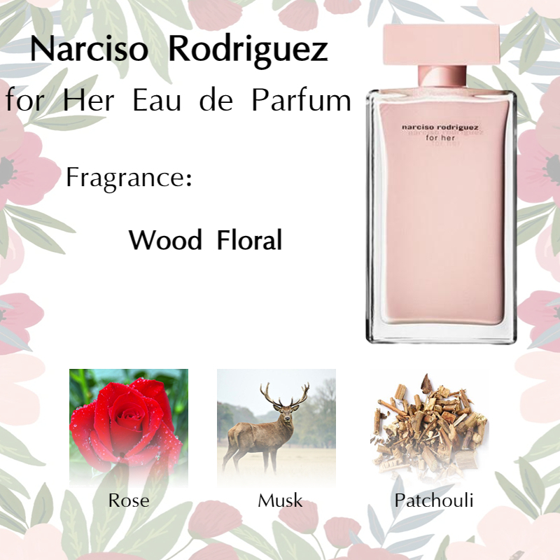 สินค้าพร้อมส่ง-ของแท้-narciso-rodriguez-for-her-eau-de-parfum-edp-2ml-5ml-10ml