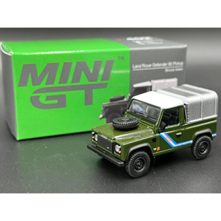 Mini GT  Land Rover Defender 90 Pickup Bronze Green