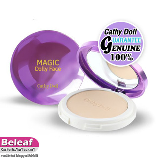 เคที่ดอลล์ แป้งติดแอร์ ปกปิด ริ้วรอย แป้งพัฟ 12g แป้งผสมรองพื้น Cathy Doll Magic Dolly Face Two Way Cake Powder SPF30 PA