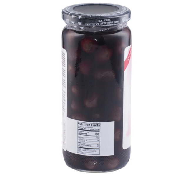 taris-low-salt-natural-black-olives-500-cc-ทาริสมะกอกดำในน้ำเกลือเค็มน้อย-500cc