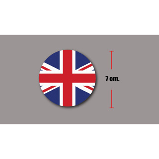 sticker pvc england สติกเกอร์ ธงชาติอังกฤษ งานออฟเซ็ทแท้ pvc กันน้ำ กันแดด