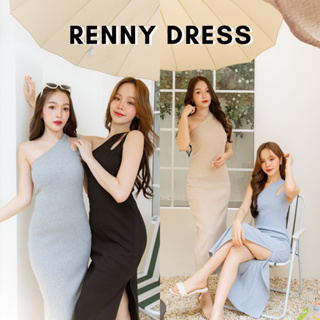 [กรอกโค้ด WQBKFQ ลด 125.-] Basicnotbasics - Renny dress เดรสยาว ไหล่เดียว ผ้ายืดพรีเมี่ยม