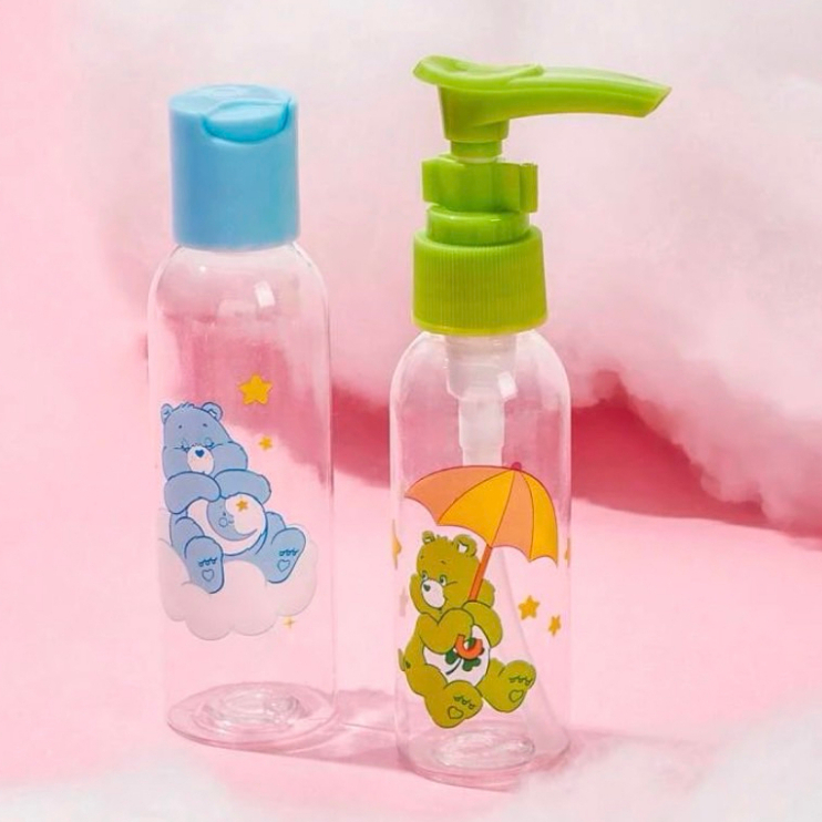 พร้อมส่ง-care-bears-เซ็ต-6-ชิ้น-ขวดโลชั่นพกพา-ขวดแบ่งครีม-ขวดสเปร์ย-ขวดปั๊ม-ขวดแบ่งพกพา