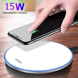 【ส่งจากไทย】Android ที่ชาร์จไร้สาย Quick Wireless Charger 15W Fast Charge แท่นชาร์จไร้สาย ชาร์จเร็ว