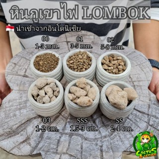 หินภูเขาไฟLombok #02 ขนาด5-8mm.บรรจุ1กิโลกรัม