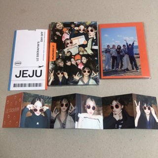 LE SSERAFIMs DAY OFF IN JEJU PHOTOBOOK + WEVERSE GIFT [NO CARDS] ซากุระ แชวอน อึนแช คาซึฮะ ยุนจิน