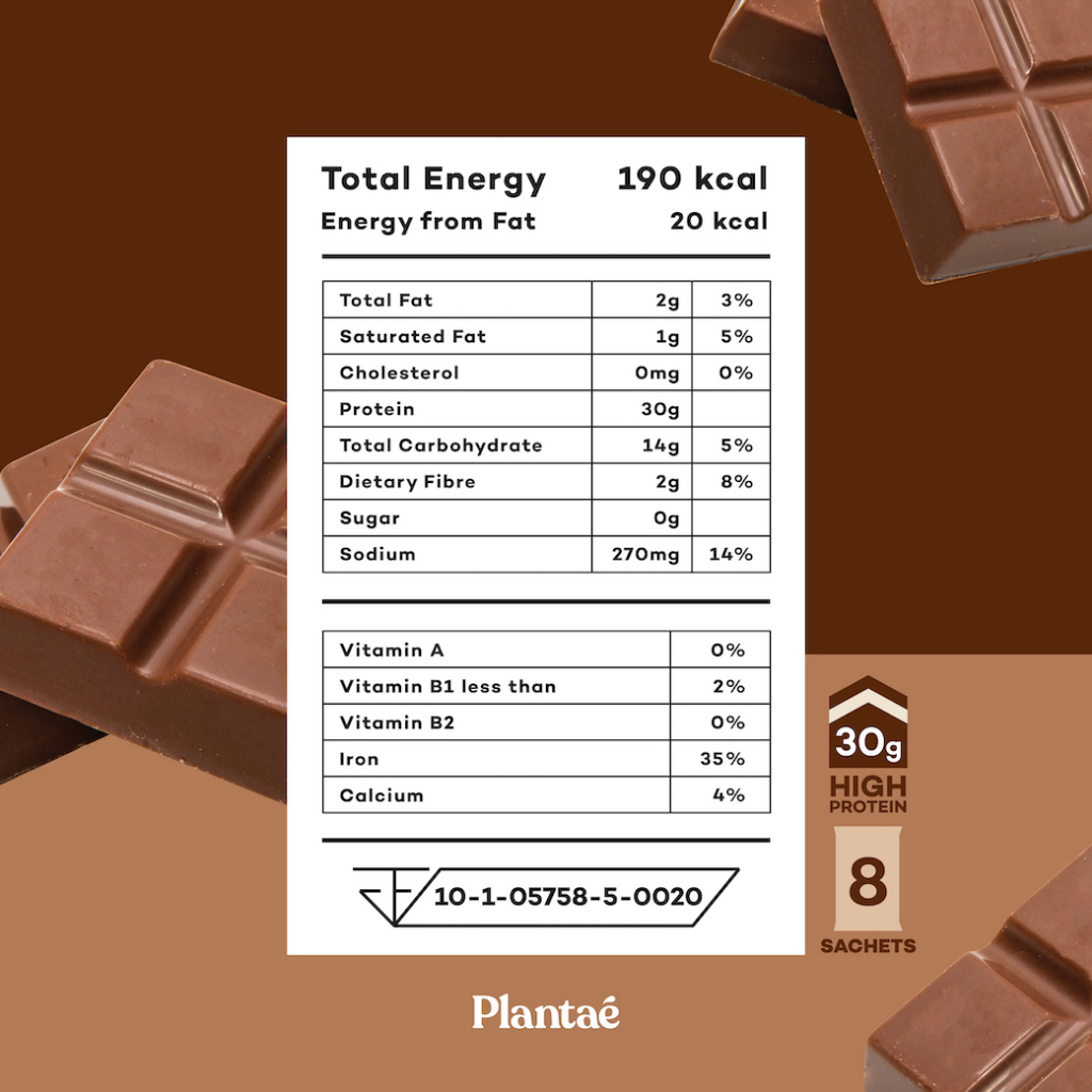 ภาพสินค้าNo.1 Plantae Complete Plant Protein รส Dutch Chocolate 1 กล่อง + Trial Pack : ดัชท์ ช็อกโกแลต จากร้าน plantae_official บน Shopee ภาพที่ 3