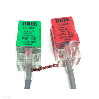 PL-05N(ชนิดNPN-NO) ,  PL-05P(ชนิดPNP-NO)  sensor เซ็นเซอร์ จับโลหะ.  3สาย  10-30vDC FOTEK