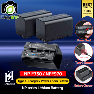 Leleader Battery NP-F750 With Type-C Port / Power Button Check ( 4400mAh ) - รับประกันร้าน Digilife Thailand 1เดือน