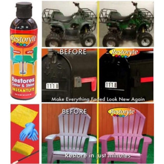 น้ำยาฟื้นฟู เคลือบสี ผิววัตถุ Restoryte น้ำยาทาสี ช่วยทำให้ สีสด กลับมา ...