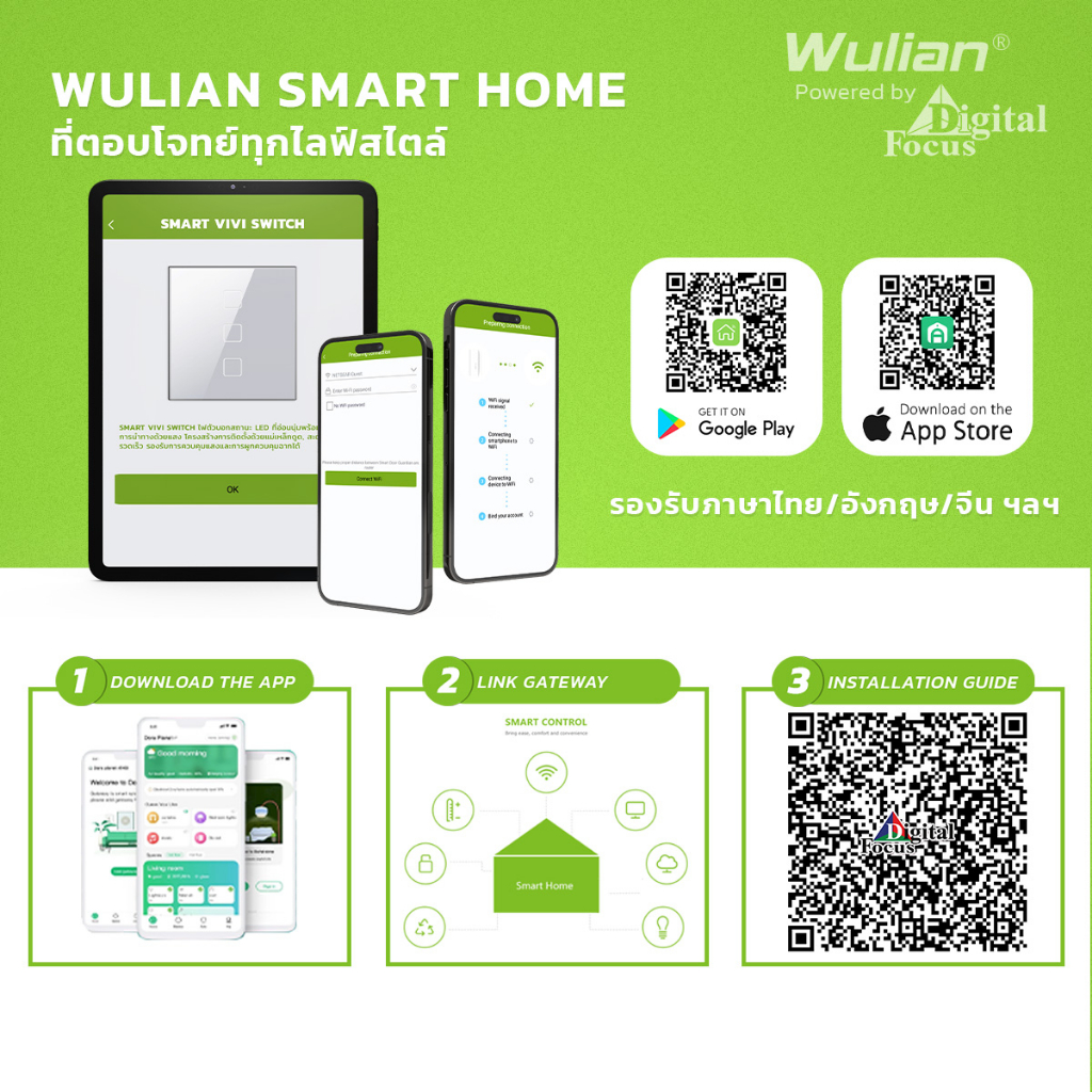 wulian-smart-vivi-switch-สวิตช์ไฟแบบสัมผัสอัจฉริยะ-รุ่น-zr-zcswnpb-d2131-0-ประกันศูนย์-1-ปี-ออกใบกำกับภาษีได้