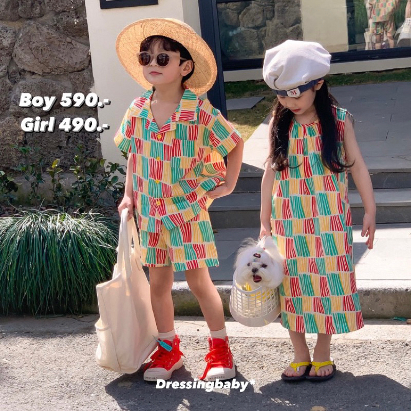 db638-639-hawaii-pocky-set-pocky-dress-ชุดเด็กป็อกกี้เซ็ต