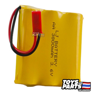 ถ่านชาร์จ 3.6V 3800 mAh ปลั๊กแบบ JST (สีแดง) สำหรับรถบังคับ เรือบังคับ อุปกรณ์อิเลคโทนิคส์ (ส่งจากกรุงเทพ)