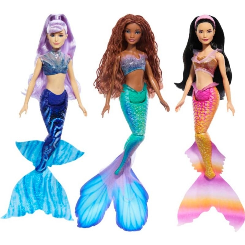 ลิขสิทธิ์-แท้-จาก-อเมริกา-disney-the-little-mermaid-ariel-and-sisters-doll-set-with-3-fashion-mermaid-dolls