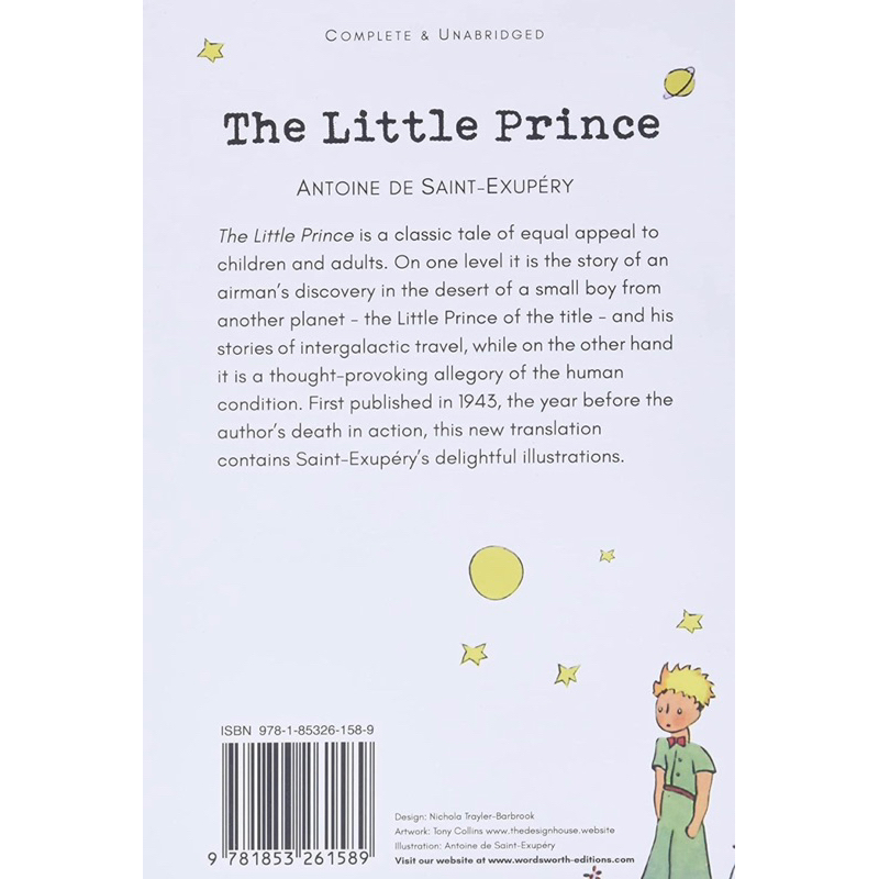 หนังสือภาษาอังกฤษ-เจ้าชายน้อย-the-little-prince-wordsworth-childrens-classics-by-antoine-de-saint-exupery