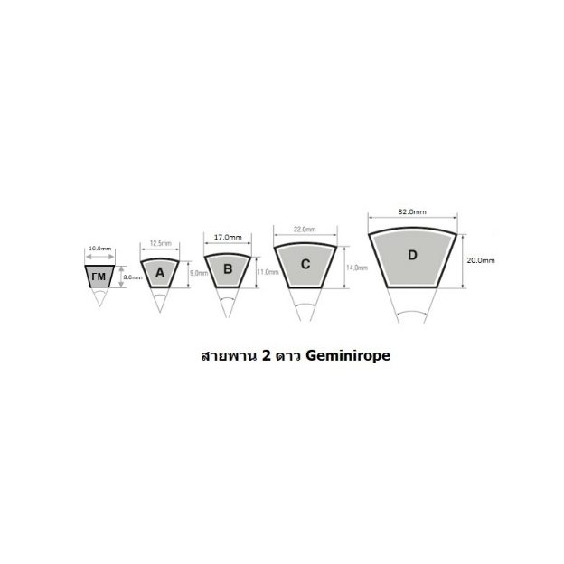 สายพาน-2-ดาว-geminirope-a-30-39-สายพานใน-สายพานร่องวี-สายพานร่องเรียบ-v-belts-สายพานเครื่องจักร