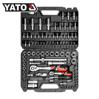 YATO YT-12681 ชุดบล็อก 1/4" + 1/2" 94 ตัวชุด