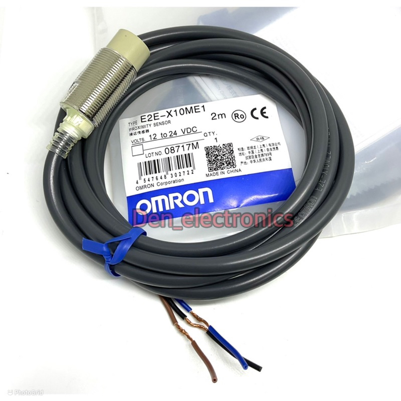 e2e-x10me1-omron-sensor-เซ็นเซอร์จับโลหะ-ขนาด18m-ระยะจับ-10-มิล-12-24v-npn-no-3สาย-สินค้าพร้อมส่ง