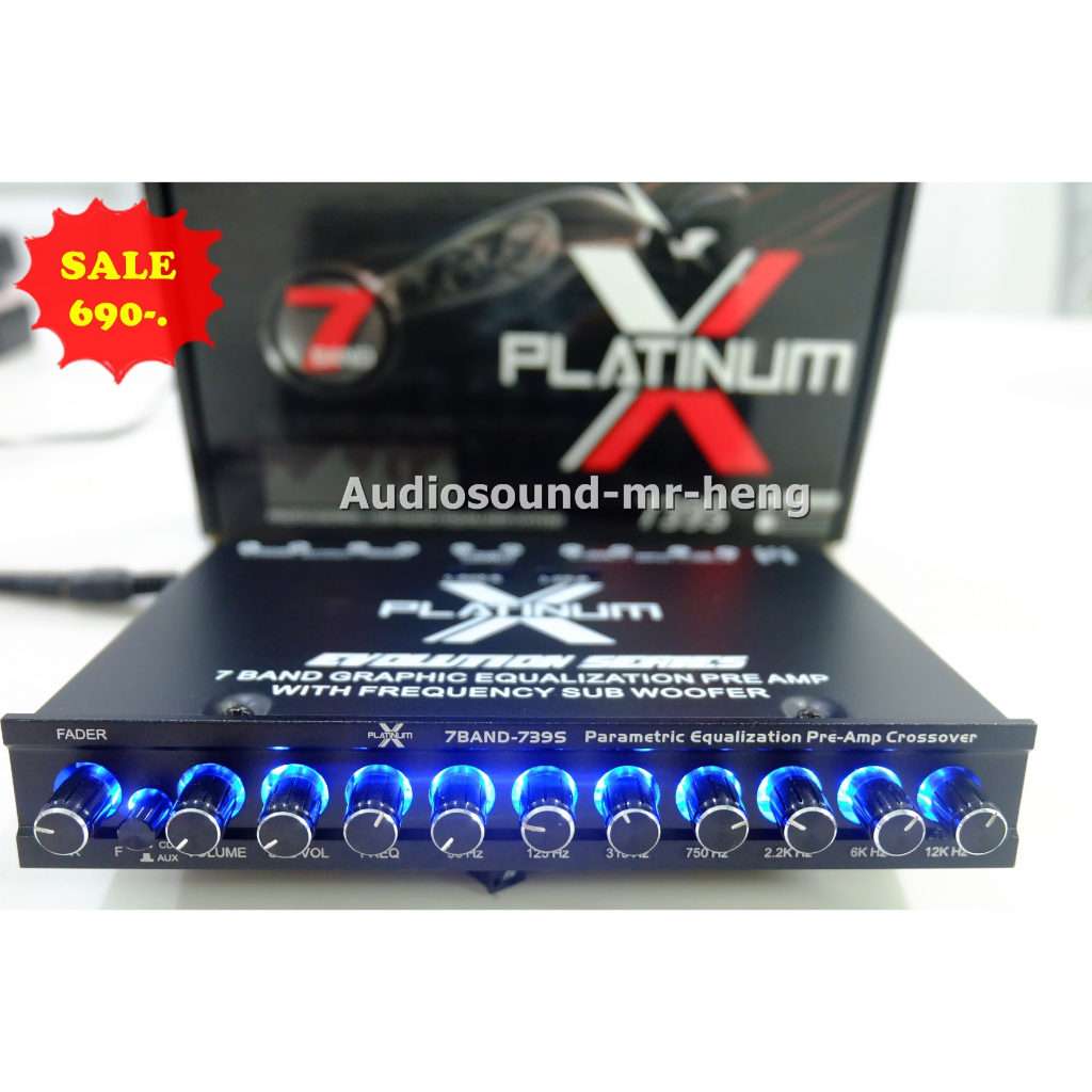 ราคาและรีวิวปรีแอมป์รถยนต์ โม 7แบนรุ่นทอป ใหม่สุด PLATINUM X PX-739S เสียงดีสุดๆ ของใหม่