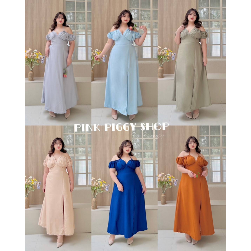 plussize-เดรสคนอ้วน-freesize-40-52-วงเเขน22-24-เอว30-44-สพ54-ความยาว55