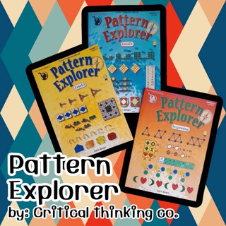 หนังสือชุด Pattern Explorer (ชุด 3 เล่ม) แบบฝึกหัด ตรรกะ ภาษาอังกฤษ แพทเทิน มิติสัมพันธ์ สอบสาธิต ฝึกเชาว์