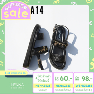 ภาพขนาดย่อของภาพหน้าปกสินค้ารองเท้าเเฟชั่นผู้หญิงเเบบเเตะรัดส้นเท้า No. A14 NE&NA Collection Shoes จากร้าน nena_official_store บน Shopee