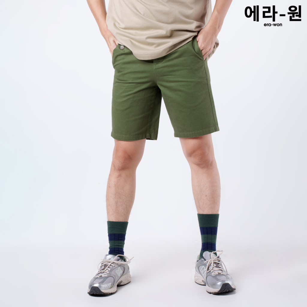 era-won-กางเกงขาสั้น-รุ่น-japanese-vintage-shorts-สี-green-hiker