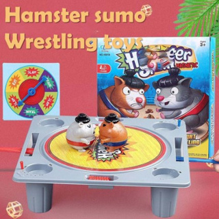 Ohiona. Hamster Slam Magnetic ซูโม่หนูแฮมสเตอร์ ของเล่นมวยปล้ํา แบบโต้ตอบ ของเล่นหนูแฮมสเตอร์ซูโม่ ของเล่นเด็ก