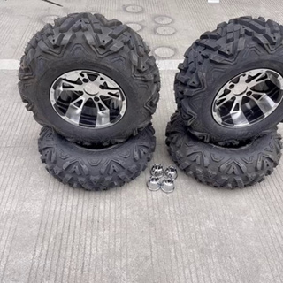 อุปกรณ์เสริมสำหรับรถเข็น Cadin ชายหาด 25 x 8-12 ยาง + ล้ออลูมิเนียม 25 x 10-12 เส้นผ่าศูนย์กลางล้อยางทำจากเส้นผ่าศูนย์กล