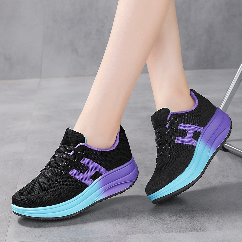 ruideng-82273-สีม่วง-รองเท้ากีฬาเพื่อสุขภาพ-ความสูง-5-cm-พื้นกันลื่น-น้ำหนักเบา-นุ่ม-ระบายอากาศได้ดี-ไซส์-36-40