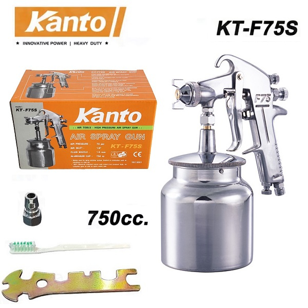 kanto-กาพ่นสี-รุ่น-kt-f75s-กาล่าง-พ่นสี-งานสี-กาล่าง-กาพ่นสีใช้กับปั๊มลม-กาพ่นสี-kanto