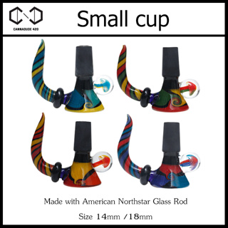 Rasta Hot Rod Small cup bowl 14mm / 18mm โจ๋แจกันแก้ว โจ๋ บ้องแก้ว SA133