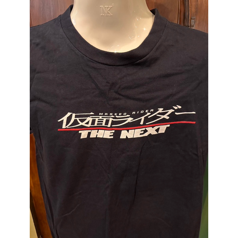 เสื้อยืดจากภาพยนต์-masked-rider-the-next-2007-มือสองสภาพดี-สีกรม