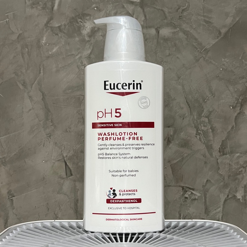 แพ็คเกจใหม่-eucerin-washlotion-ph5-perfume-free-400-ml-ของแท้-ฉลากไทย