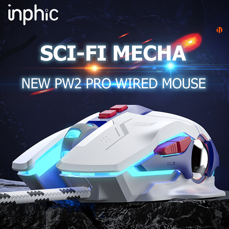 เงียบ-เมาส์มีสาย-inphic-w9-เมาส์ไร้เสียง-เมาส์เกมมิ่ง-เมาส์สาย-เมาส์-mouse-gaming