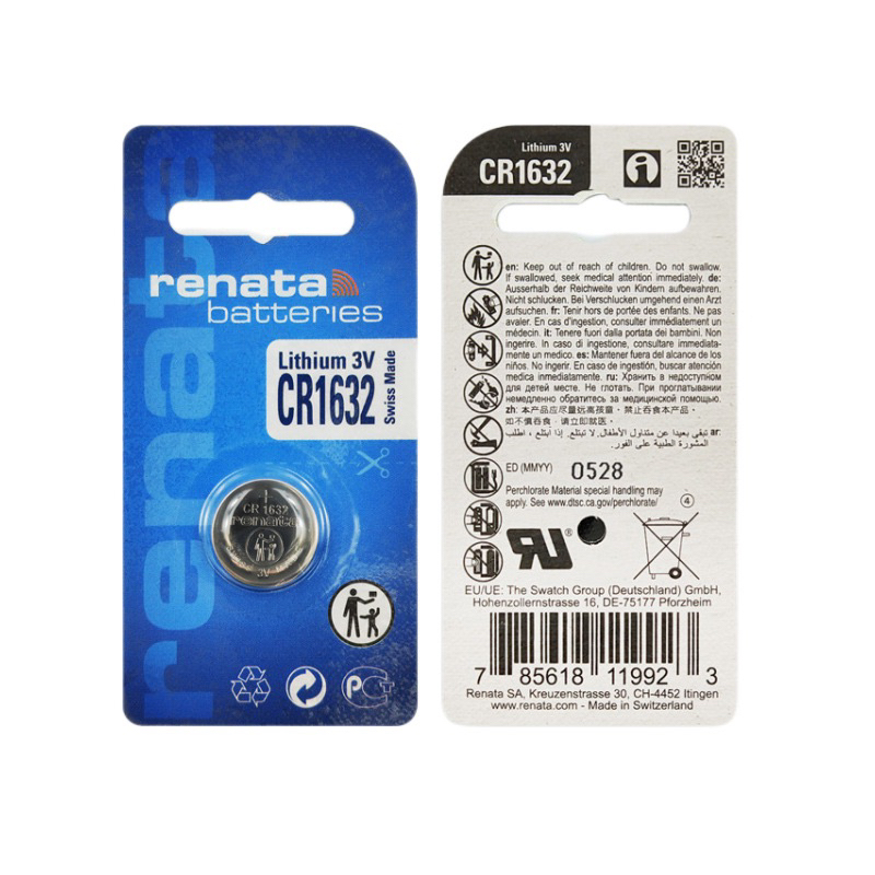 Renata ถ่านกระดุม CR1632 Lithium 3V ของแท้ แพค1ก้อน | Shopee Thailand