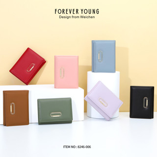 กระเป๋าสตางค์FOREVER YOUNG (มี 7 สี)สามารถใช้เหรียญ กระเป๋าสตางค์ใบยาวสุดเก๋