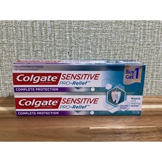 Colgate sensitive prorelief 110 กรัม 1 แถม1 หลอดแถมบรรจุในกล่องเดียวกัน รวม 2 หลอด