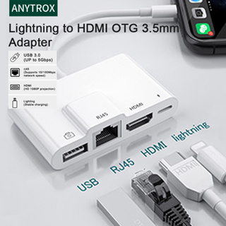 ANYTROX พร้อมส่ง RJ45 Ethernet adapter/to lan สายเคเบิลเครือข่ายแบบมีสาย รองรับอินเทอร์เน็ต 100Mbps รองรับ