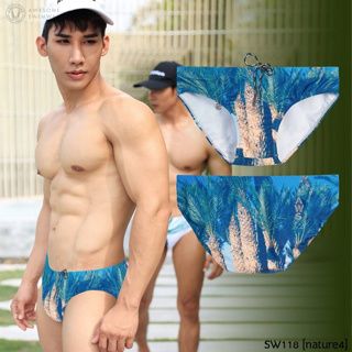 SW118  (Nature-4)กางเกงว่ายน้ำ ผ้าพิมพ์คอลเลกชั่นใหม่ Awesome swimwear