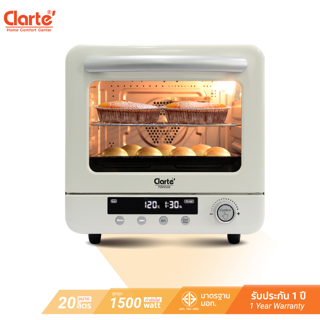 clarte-เตาอบไฟฟ้าระบบไอน้ำ-20-ลิตร-รุ่น-fov5535