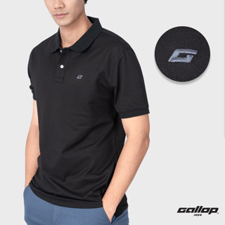 ภาพหน้าปกสินค้าGALLOP : Men\'s Wear PIQUE POLO SHIRTS เสื้อโปโล ผ้าปิเก้ สีพื้น รุ่น GP9063 สี Cool Black - ดำ / ราคาปกติ 1290.- ที่เกี่ยวข้อง