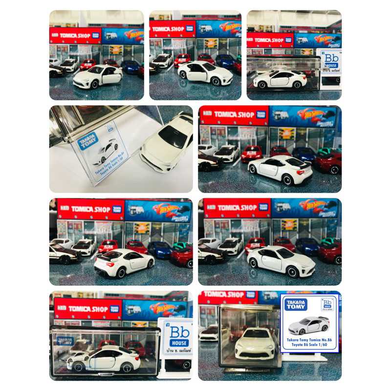 set-box-model-tomica-vehicle-toyota-86-white-no-86-acrylic-collectin-box