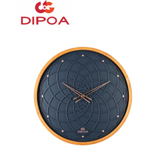 DIPOA New Arrival นาฬิกาแขวนไม้ รุ่น WN101LB สีน้ำเงิน ขนาด : 40ซม. x 40ซม. x หนา 4.5ซม. Wall Clock