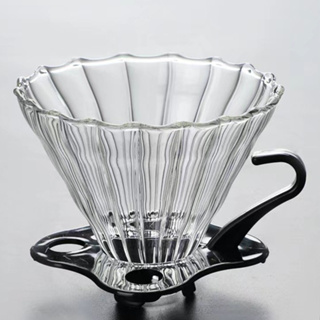 🌞V60 แบบพลาสติก ดริปเปอร์ กาแฟ V60 Plastic Dripper 1-2 ถ้วย/1-4 ถ้วย AG666