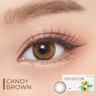 Candy Brown / คอนแทคเลนส์ Neo Cosmo สีน้ำตาล ขอบดำบางๆ ขนาดมินิ สายเกาหลี ห้ามพลาด