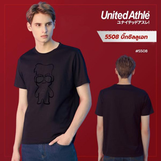 United Athle®  เสื้อยืดผู้ชาย  เสื้อยืดคอกลมแขนสั้น mini villain- ดำ รุ่น #5508